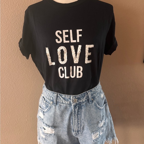 Self Love Club Black T-Shirt - Picture 6 of 7